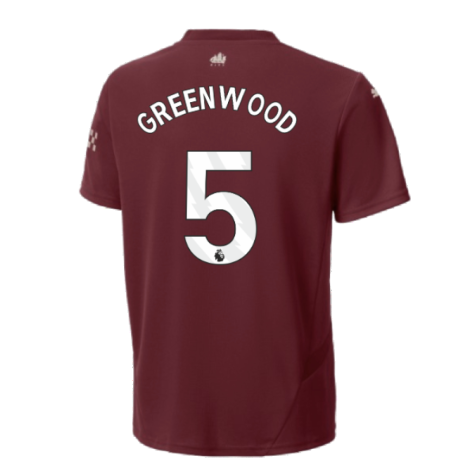 2024-2025 Man City Third Shirt (Kids) (Greenwood 5)