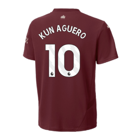 2024-2025 Man City Third Shirt (Kids) (Kun Aguero 10)