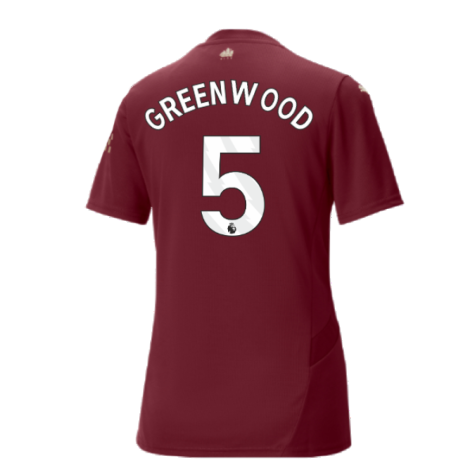 2024-2025 Man City Third Shirt (Womens) (Greenwood 5)