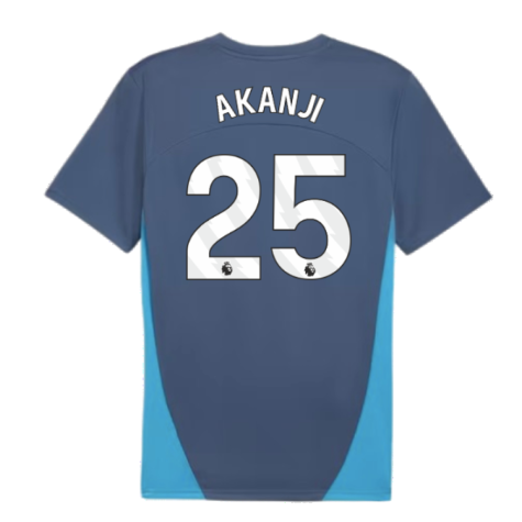 2024-2025 Man City Training Shirt (Inky Blue) (Akanji 25)