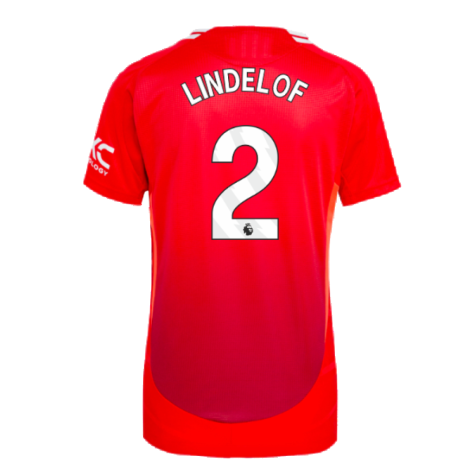 2024-2025 Man Utd Authentic Home Shirt (Womens) (Lindelof 2)
