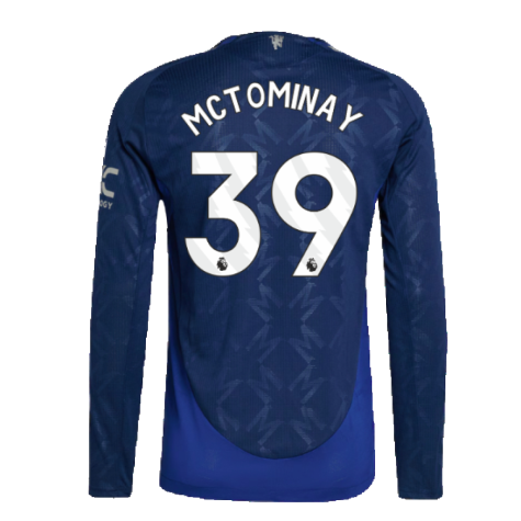 2024-2025 Man Utd Authentic Long Sleeve Away Shirt (McTominay 39)