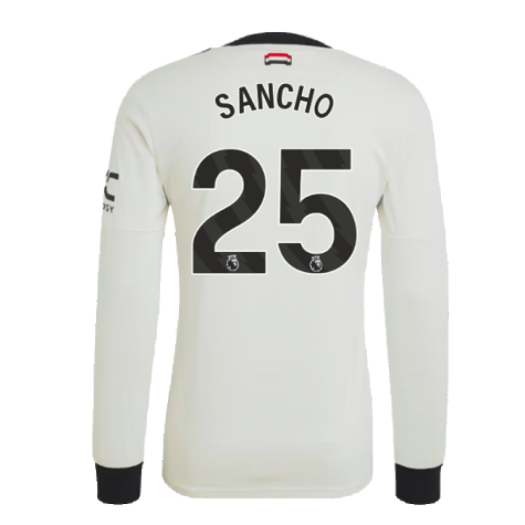 2024-2025 Man Utd Authentic Long Sleeve Third Shirt (Sancho 25)