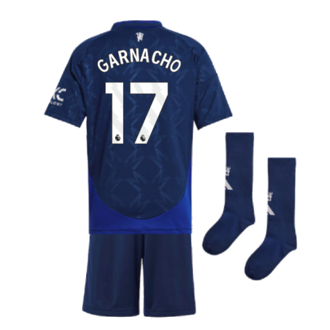 2024-2025 Man Utd Away Mini Kit (Garnacho 17)