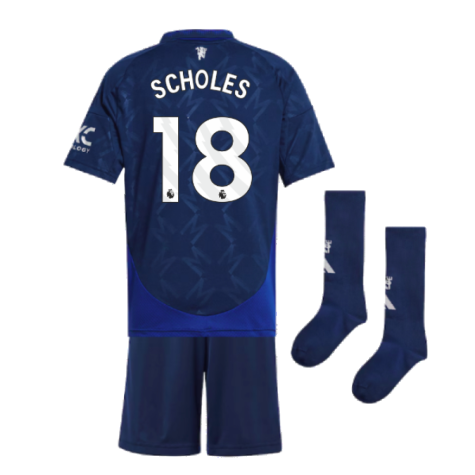 2024-2025 Man Utd Away Mini Kit (Scholes 18)