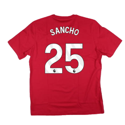 2024-2025 Man Utd DNA Graphic Tee (Red) (Sancho 25)