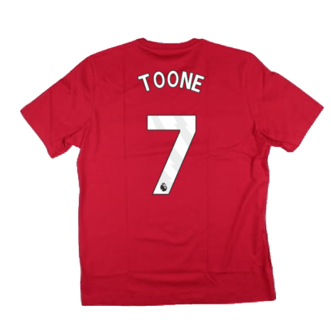 2024-2025 Man Utd DNA Graphic Tee (Red) (Toone 7)