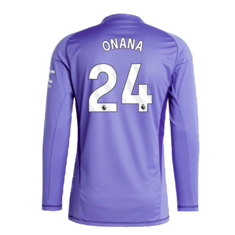 2024-2025 Man Utd Home LS Goalkeeper Shirt (Purple) (Onana 24)