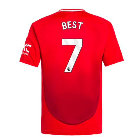 2024-2025 Man Utd Home Shirt (Kids) (Best 7)