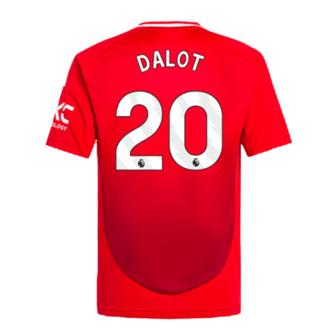 2024-2025 Man Utd Home Shirt (Kids) (Dalot 20)