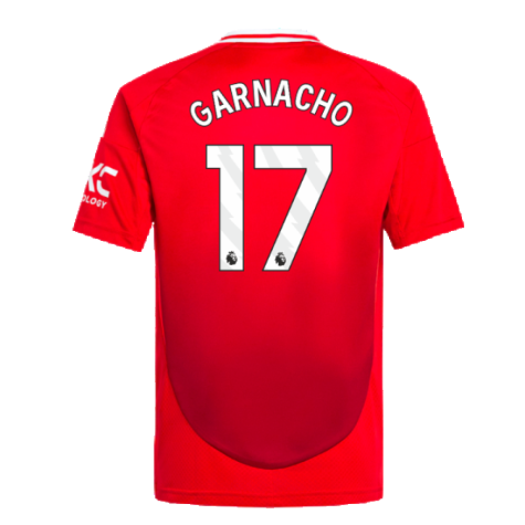 2024-2025 Man Utd Home Shirt (Kids) (Garnacho 17)