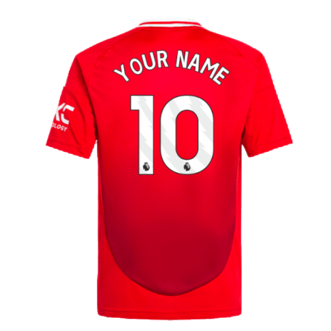 2024-2025 Man Utd Home Shirt (Kids) (Your Name)