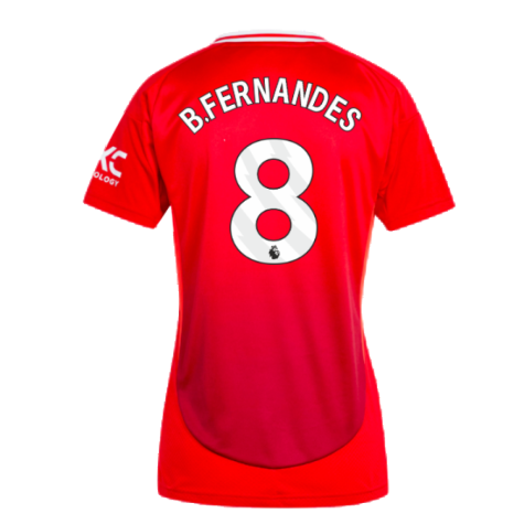 2024-2025 Man Utd Home Shirt (Womens) (B.Fernandes 8)