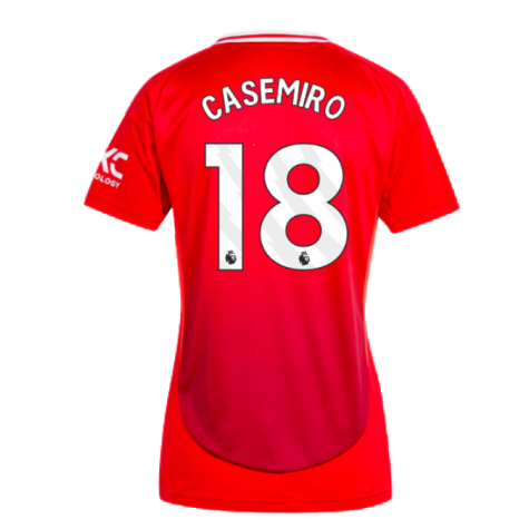 2024-2025 Man Utd Home Shirt (Womens) (Casemiro 18)