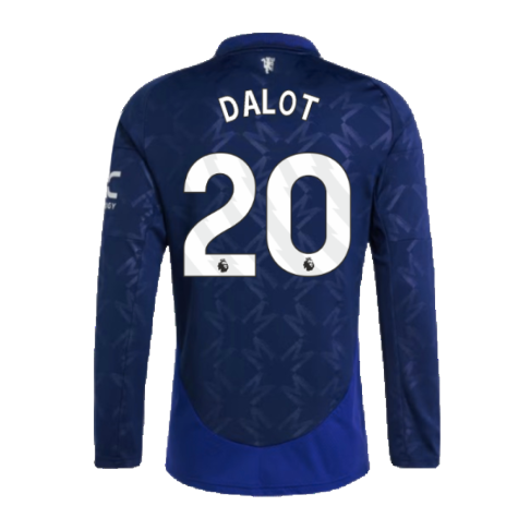 2024-2025 Man Utd Long Sleeve Away Shirt (Dalot 20)