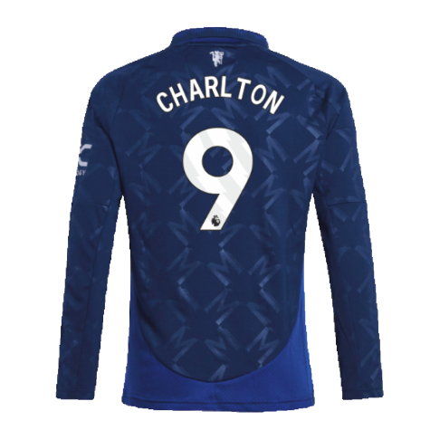 2024-2025 Man Utd Long Sleeve Away Shirt (Kids) (Charlton 9)