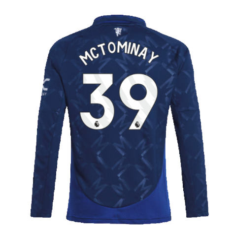 2024-2025 Man Utd Long Sleeve Away Shirt (Kids) (McTominay 39)