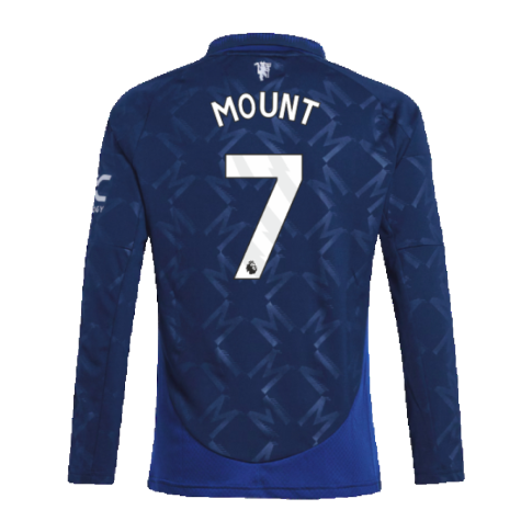 2024-2025 Man Utd Long Sleeve Away Shirt (Kids) (Mount 7)