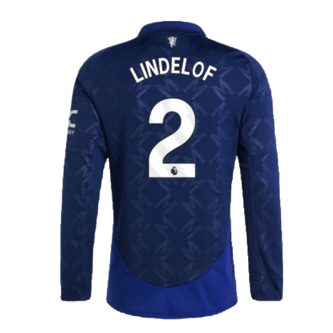 2024-2025 Man Utd Long Sleeve Away Shirt (Lindelof 2)