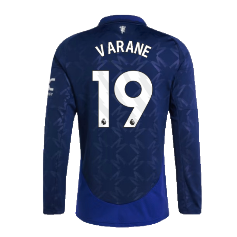 2024-2025 Man Utd Long Sleeve Away Shirt (Varane 19)