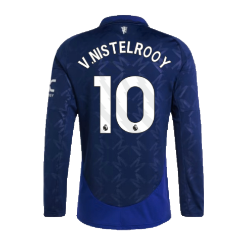 2024-2025 Man Utd Long Sleeve Away Shirt (V.Nistelrooy 10)