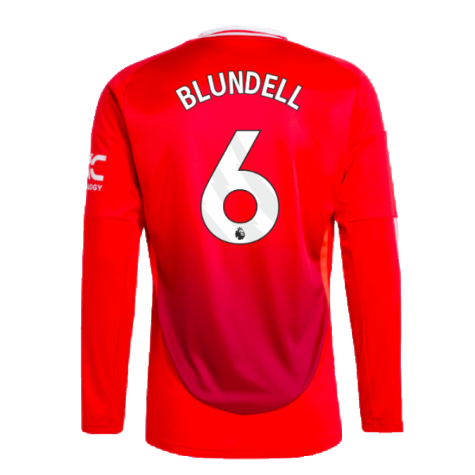 2024-2025 Man Utd Long Sleeve Home Shirt (Blundell 6)