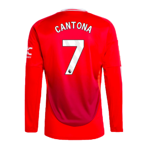 2024-2025 Man Utd Long Sleeve Home Shirt (Cantona 7)