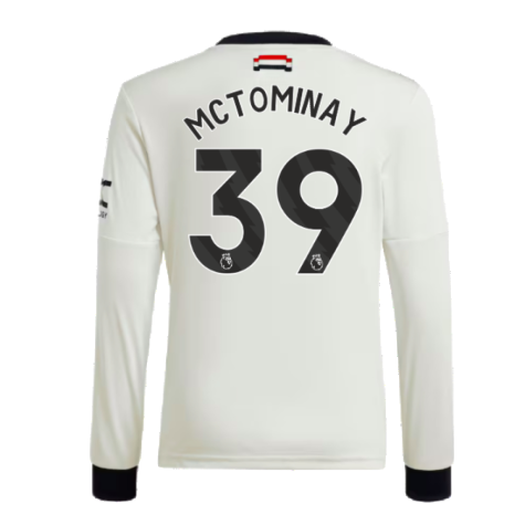 2024-2025 Man Utd Long Sleeve Third Shirt (Kids) (McTominay 39)