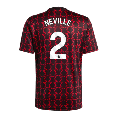 2024-2025 Man Utd Pre-Match Shirt (Black) (Neville 2)