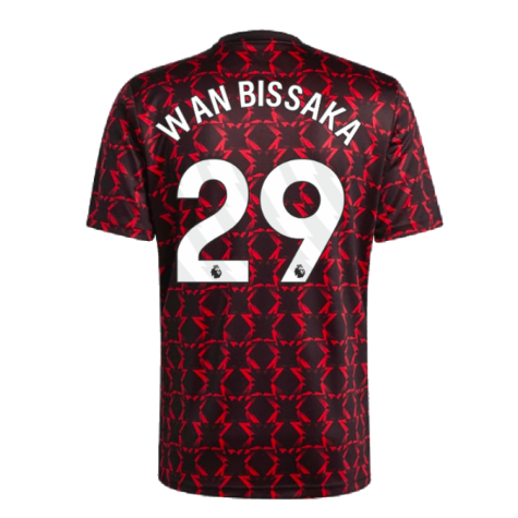 2024-2025 Man Utd Pre-Match Shirt (Black) (Wan Bissaka 29)