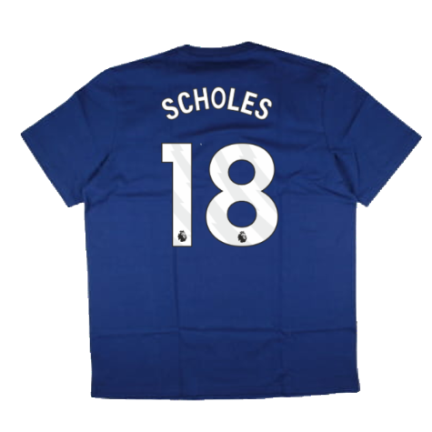 2024-2025 Man Utd Seasonal Tee (Victory Blue) (Scholes 18)