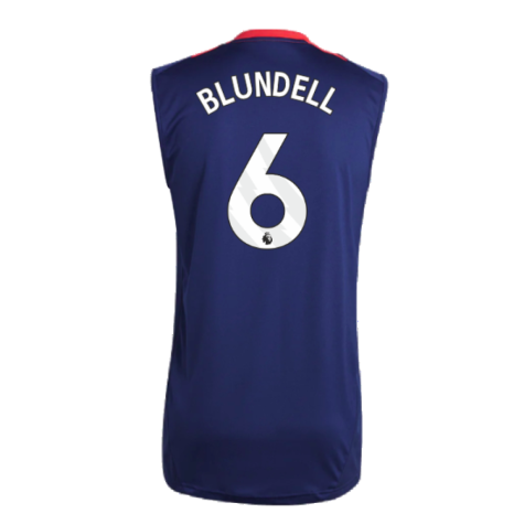 2024-2025 Man Utd Sleeveless Jersey (Night Indigo) (Blundell 6)