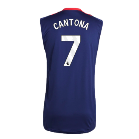 2024-2025 Man Utd Sleeveless Jersey (Night Indigo) (Cantona 7)