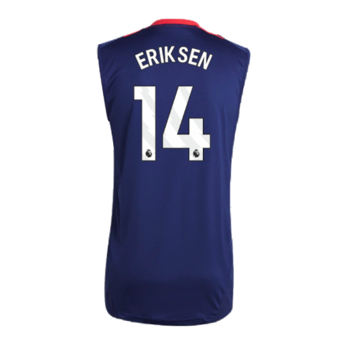 2024-2025 Man Utd Sleeveless Jersey (Night Indigo) (Eriksen 14)