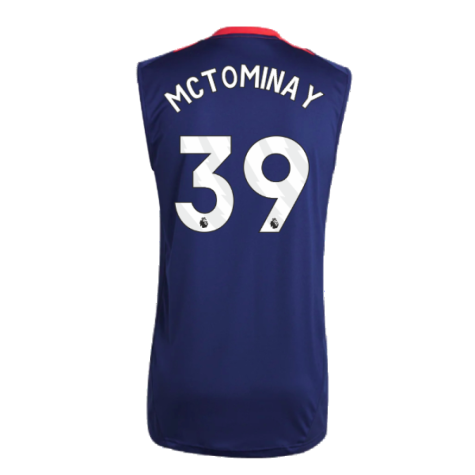 2024-2025 Man Utd Sleeveless Jersey (Night Indigo) (McTominay 39)