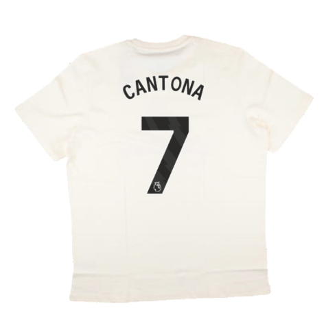 2024-2025 Man Utd SZN Graphic Tee (Cream White) (Cantona 7)