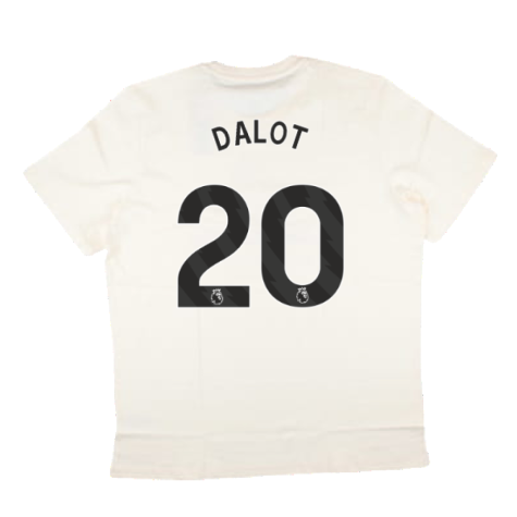 2024-2025 Man Utd SZN Graphic Tee (Cream White) (Dalot 20)