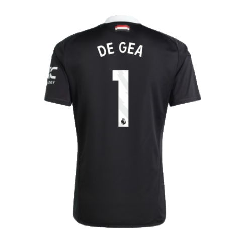 2024-2025 Man Utd Third Goalkeeper Shirt (Black) (De Gea 1)