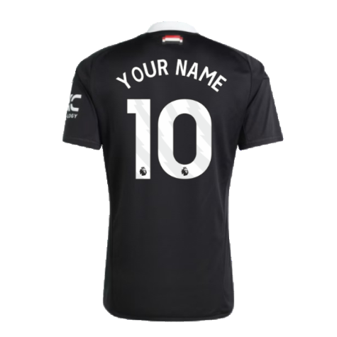2024-2025 Man Utd Third Goalkeeper Shirt (Black) (Your Name)
