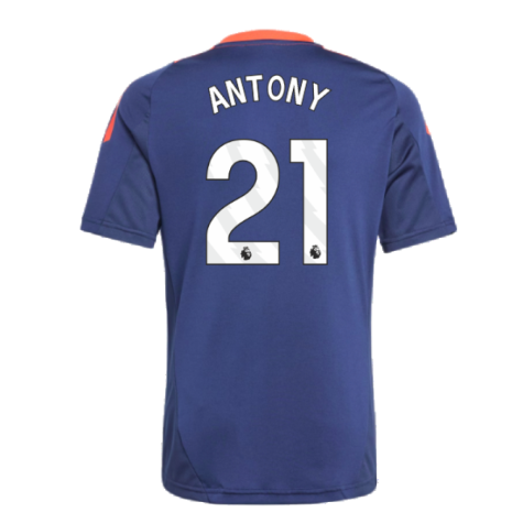 2024-2025 Man Utd Training Jersey (Night Indigo) - Kids (Antony 21)