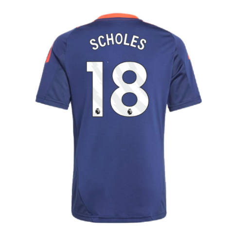 2024-2025 Man Utd Training Jersey (Night Indigo) - Kids (Scholes 18)