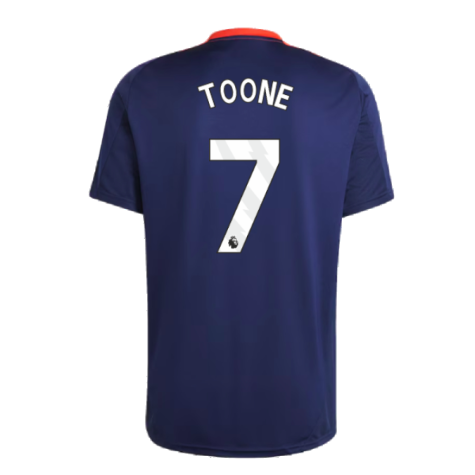 2024-2025 Man Utd Training Jersey (Night Indigo) (Toone 7)