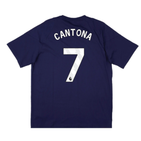 2024-2025 Man Utd Training Tee (Night Indigo) - Kids (Cantona 7)