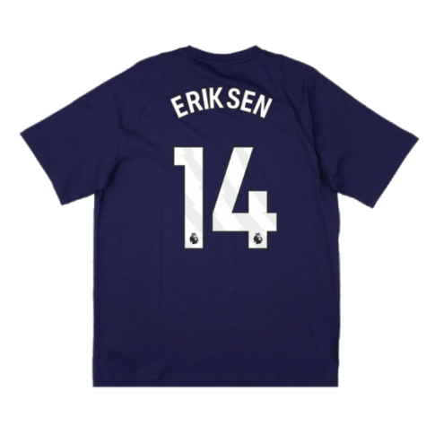 2024-2025 Man Utd Training Tee (Night Indigo) - Kids (Eriksen 14)