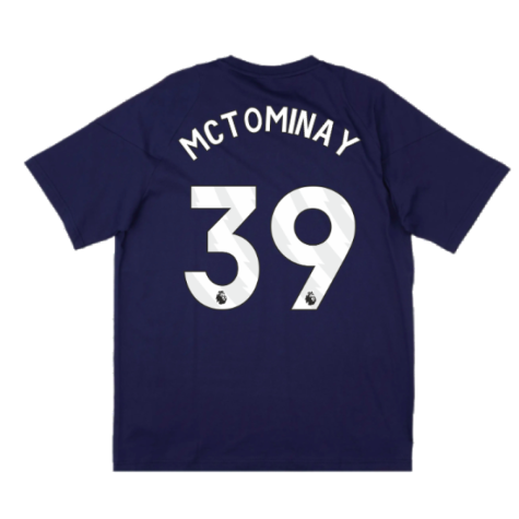 2024-2025 Man Utd Training Tee (Night Indigo) - Kids (McTominay 39)