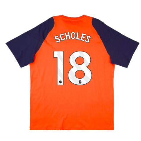 2024-2025 Man Utd Training Tee (Red) (Scholes 18)