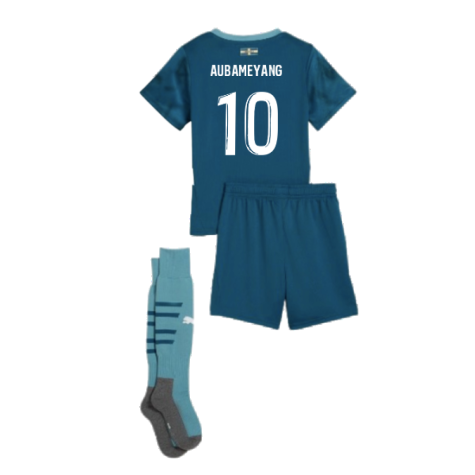 2024-2025 Marseille Away Mini Kit (Aubameyang 10)