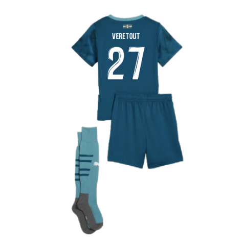 2024-2025 Marseille Away Mini Kit (Veretout 27)