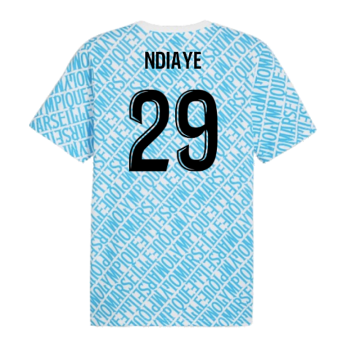 2024-2025 Marseille ftblCulture Tee AOP (Blue) (Ndiaye 29)