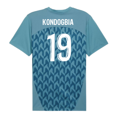 2024-2025 Marseille Pre-Match Shirt (Bold Blue) (Kondogbia 19)